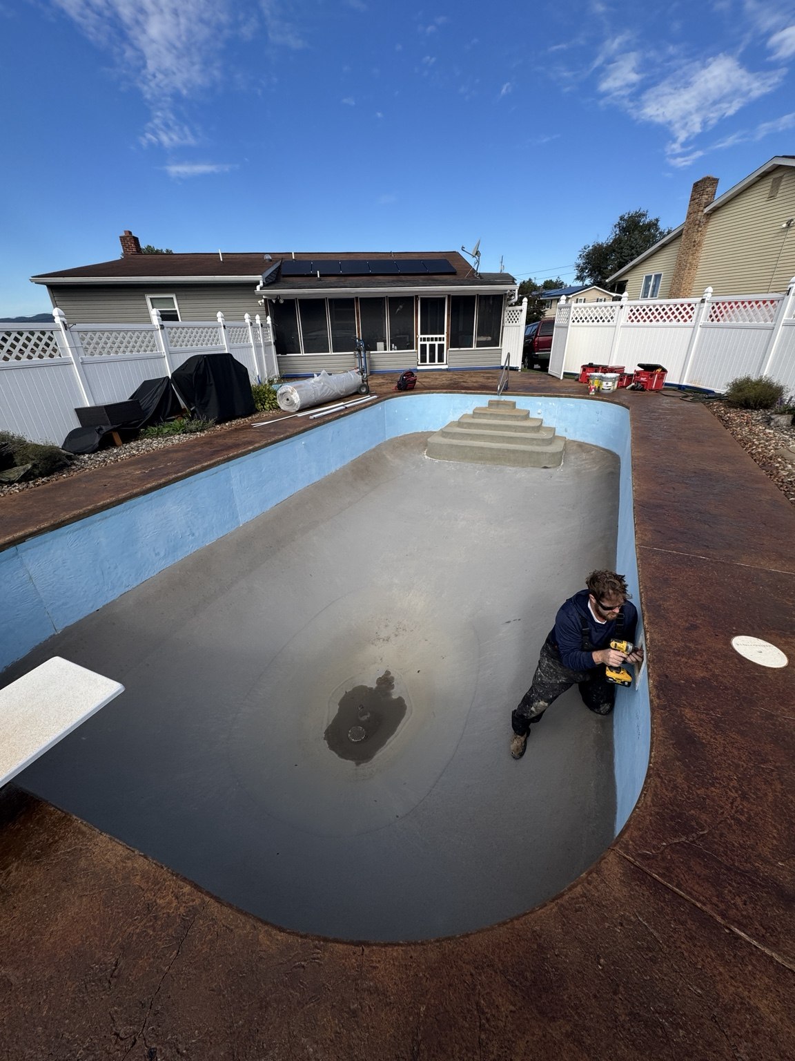 Millersburg Residential Pool Renovation before renovation
